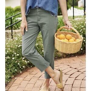 Frank & Eileen Wicklow Italian Chino Pant 6 Sage Green Minimalist Preppy Coastal